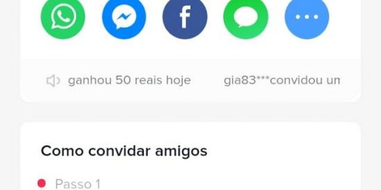 Imagem do grupo de WhatsApp Dinheiro TikTok