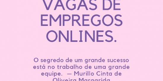 Imagem do grupo de WhatsApp Vagas de empregos onlines