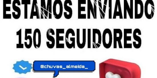 Imagem do grupo de WhatsApp Chuva de seguidores