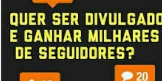 Imagem do grupo de WhatsApp Quer ganhar seguidores?