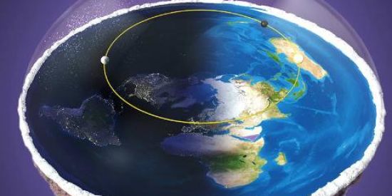 Imagem do grupo de WhatsApp Terra plana