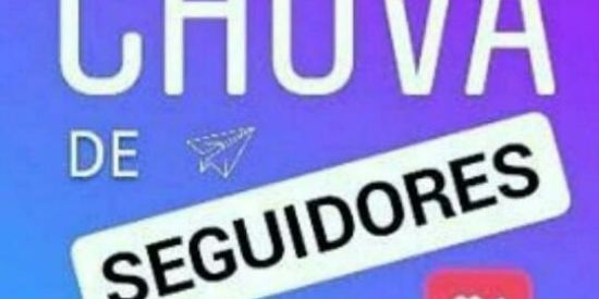 Imagem do grupo de WhatsApp Chuva de seguidores 😱