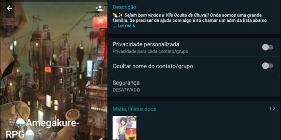 Imagem do grupo de WhatsApp RECRUTAMENTO RPG