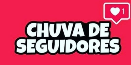 Imagem do grupo de WhatsApp Chuva de seguidores