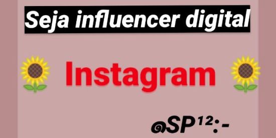 Imagem do grupo de WhatsApp Seja influencer digital✨