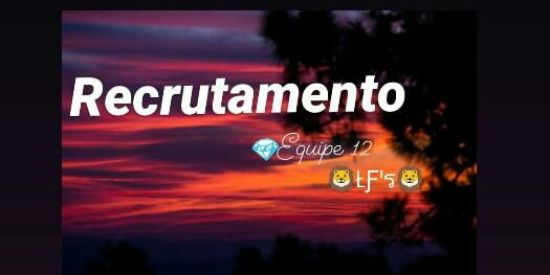 Imagem do grupo de WhatsApp Recrutamento 💎equipe 12💎