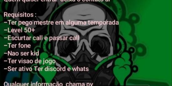 Imagem do grupo de WhatsApp Recrutamento BLACKOUT gg
