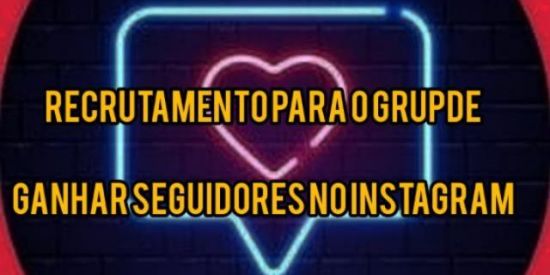 Imagem do grupo de WhatsApp Recrutamento d seguidores