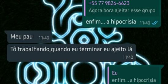 Imagem do grupo de WhatsApp isso nao é preguiça