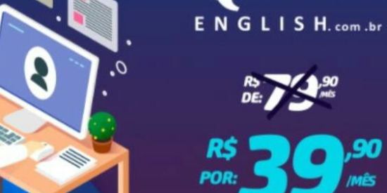 Imagem do grupo de WhatsApp INGLÊS POR 39,90/MÊS