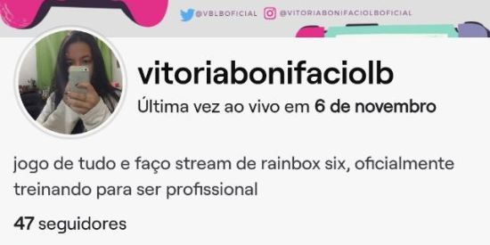 Imagem do grupo de WhatsApp 😍 vitoriabonifaciolb