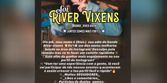 Imagem do grupo de WhatsApp ☀️Recrutamento☀️ river