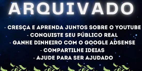 Imagem do grupo de WhatsApp ARQUIVADO