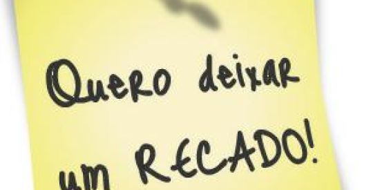 Imagem do grupo de WhatsApp Recados