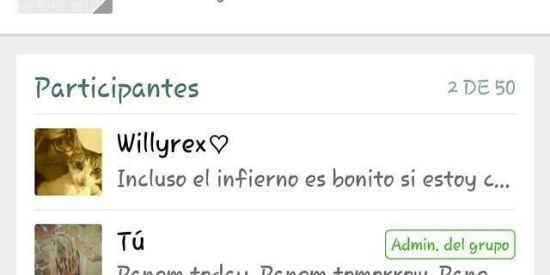 Imagem do grupo de WhatsApp Número de famosos 2020