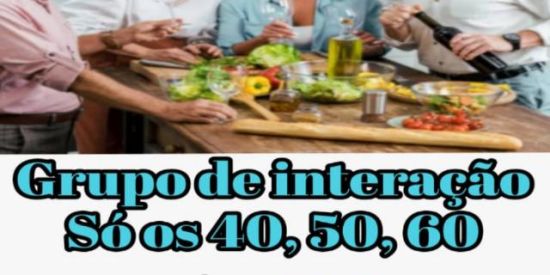 Imagem do grupo de WhatsApp Só os 40, 50 e 60👩🏽‍🦳👨🏽‍🦳