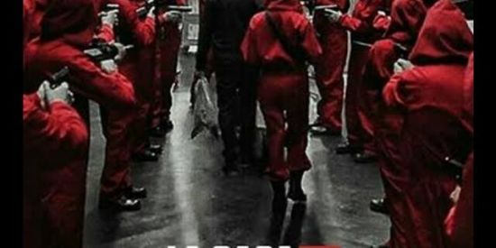 Imagem do grupo de WhatsApp La casa de papel