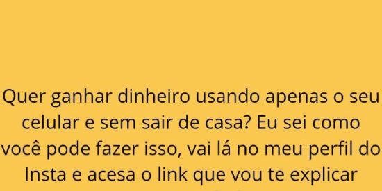 Imagem do grupo de WhatsApp 💸Quer ganhar dinheiro?💸