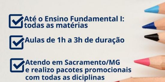 Imagem do grupo de WhatsApp Aulas particulares.