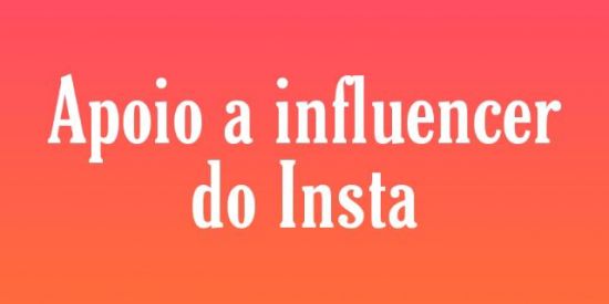 Imagem do grupo de WhatsApp Apoio a influencers insta