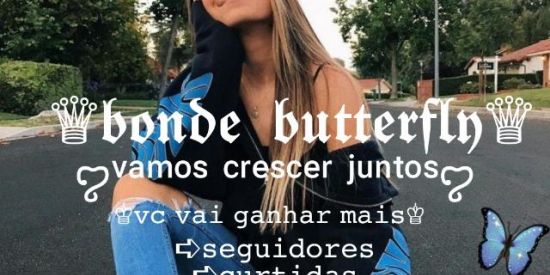 Imagem do grupo de WhatsApp 🦋♕︎bonde butterfly♕︎🦋