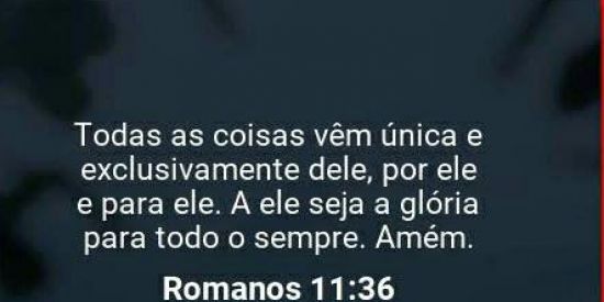 Imagem do grupo de WhatsApp A ELE A GLORIA