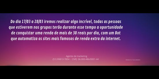 Imagem do grupo de WhatsApp Jornada de ações