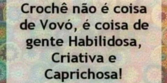 Imagem do grupo de WhatsApp Grupo de crochê