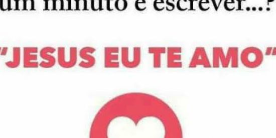 Imagem do grupo de WhatsApp Jesus eu te amo
