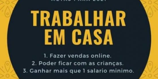 Imagem do grupo de WhatsApp Trabalhe em Casa 🏡