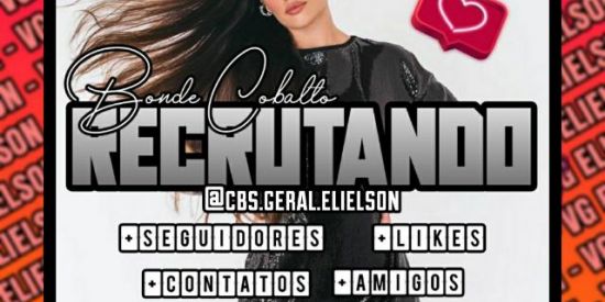 Imagem do grupo de WhatsApp RECRUTAMENTO⃤✧͢⃟ᤢ🎡