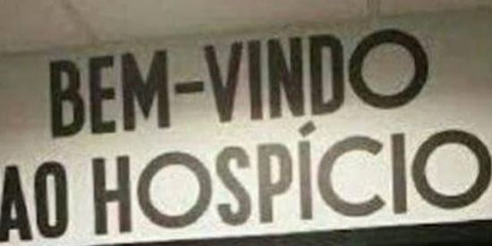 Imagem do grupo de WhatsApp hospício