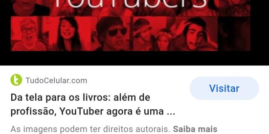 Imagem do grupo de WhatsApp YouTubers