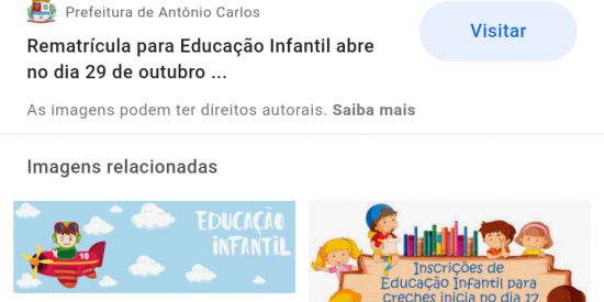 Imagem do grupo de WhatsApp Educação Infantil