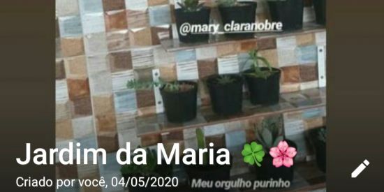 Imagem do grupo de WhatsApp Jardim da Maria
