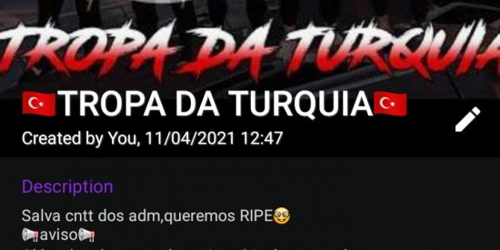 Imagem do grupo de WhatsApp 🇹🇷Tropa da Turquia🇹🇷