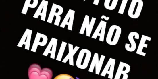 Imagem do grupo de WhatsApp Tente não se apaixonar