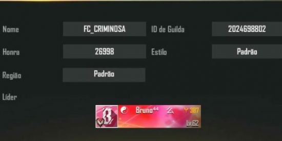Imagem do grupo de WhatsApp RECRUTAMENTO FC CRIMINOSA