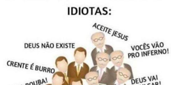 Imagem do grupo de WhatsApp Teístas x Ateus