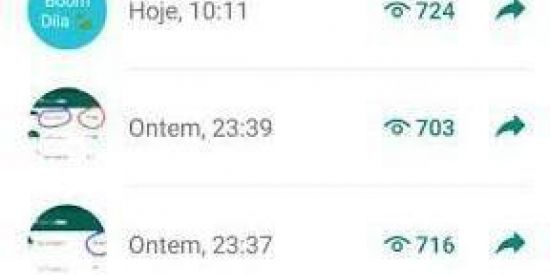 Imagem do grupo de WhatsApp Visualizações nos status