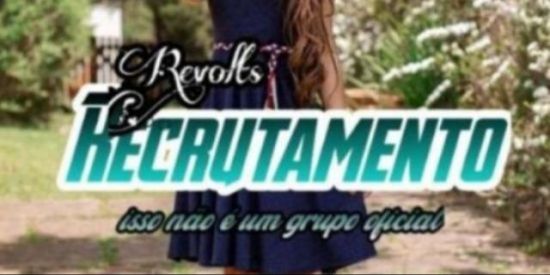 Imagem do grupo de WhatsApp Recrutamento revolts