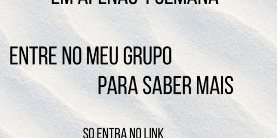 Imagem do grupo de WhatsApp 1 MIL REAIS POR SEMANA