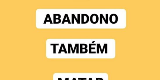 Imagem do grupo de WhatsApp O ABANDONO TAMBÉM MATAR