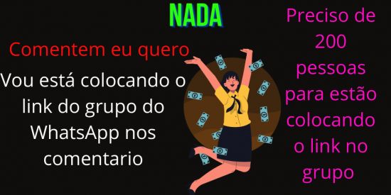 Imagem do grupo de WhatsApp Dinheiro fácil e rápido