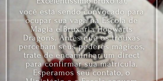 Imagem do grupo de WhatsApp Hogwarts Dragons - RPG
