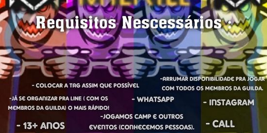 Imagem do grupo de WhatsApp RECRUTA DA GUILDA MILL KILL