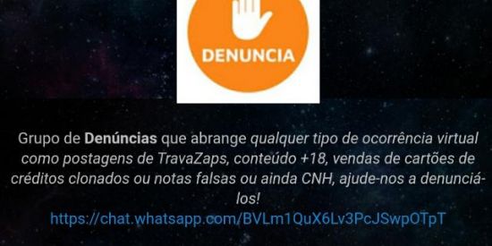 Imagem do grupo de WhatsApp Denúncias Virtuais👁️