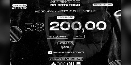 Imagem do grupo de WhatsApp 4X4 DO BOTAFOGO🔥⚫️