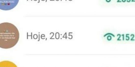 Imagem do grupo de WhatsApp Visualizações nos status