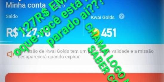 Imagem do grupo de WhatsApp GANHE SEU DINHEIRO AGORA MESMO!!!